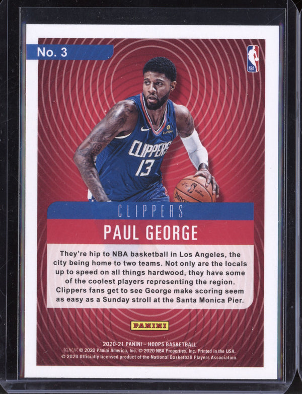 Paul George 2020-21 Panini Hoops Hipnotized