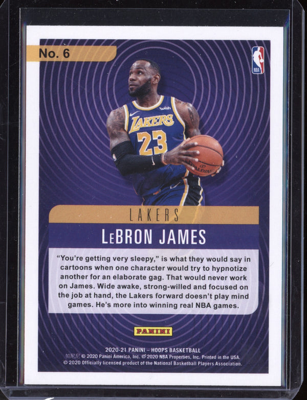 LeBron James 2020-21 Panini Hoops Hipnotized