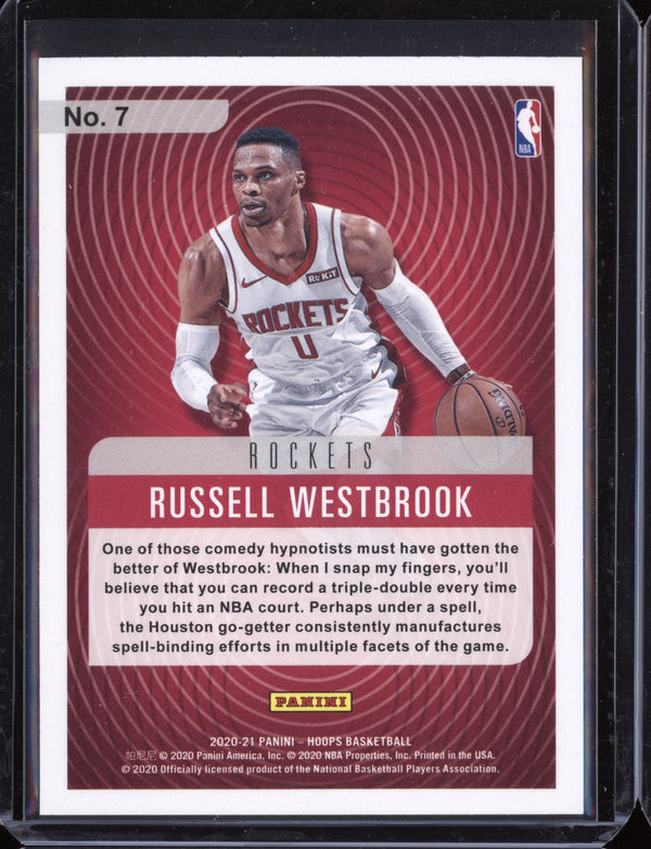 Russell Westbrook 2020-21 Panini Hoops Hipnotized