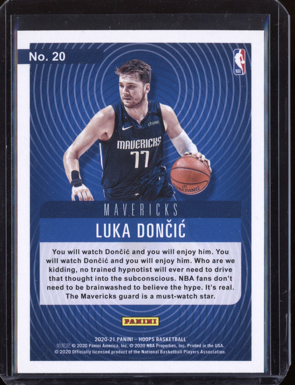 Luka Doncic 2020-21 Panini Hoops Hipnotized