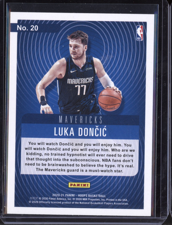 Luka Doncic 2020-21 Panini Hoops Hipnotized