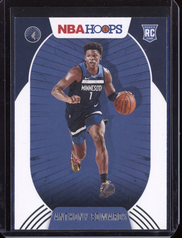 Anthony Edwards 2020-21 Panini Hoops Base RC