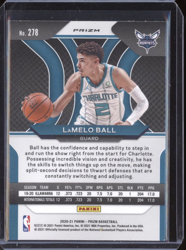 Lamelo Ball 2020-21 Panini Prizm Ruby Wave RC