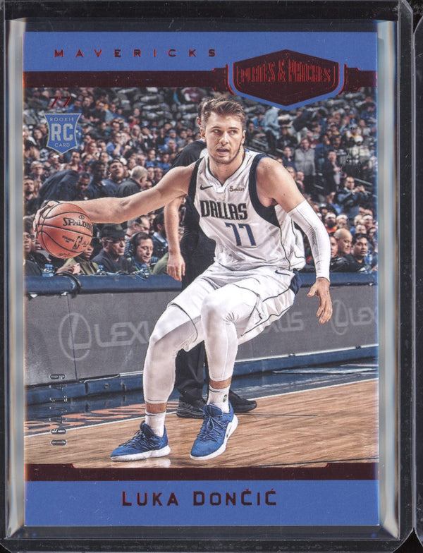 Luka Doncic 2018-19 Panini Chronicles Plates & Patches Red RC 64/149