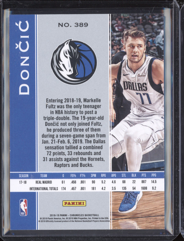 Luka Doncic 2018-19 Panini Chronicles Plates & Patches Red RC 64/149