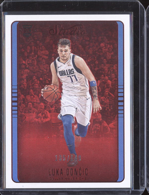 Luka Doncic 2018-19 Panini Chronicles Studio Red RC 135/149