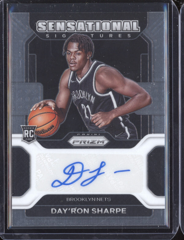 Day'Ron Sharpe 2021-22 Panini Prizm Sensational Signatures RC