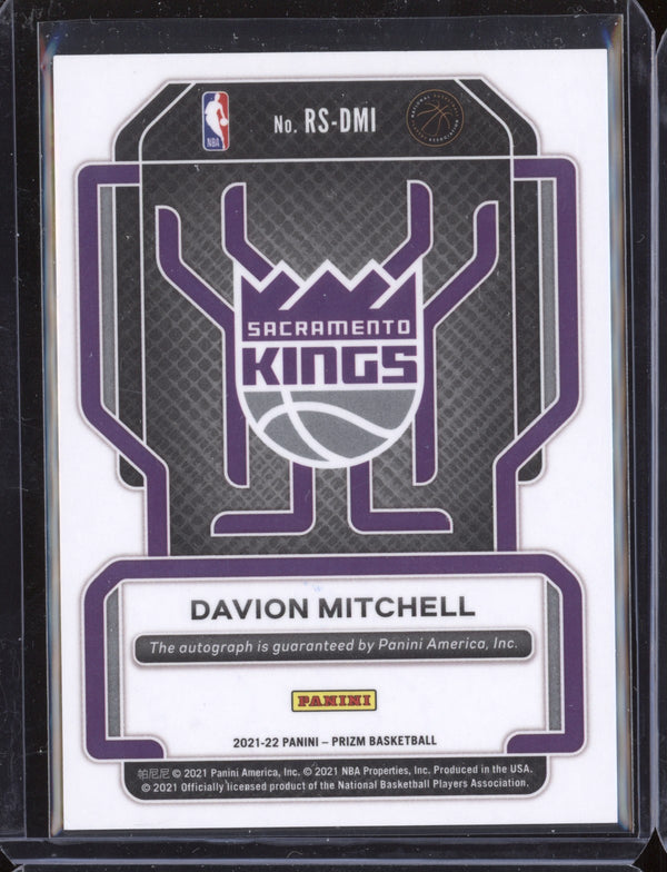 Davion Mitchell 2021-22 Panini Prizm Rookie Signatures RC