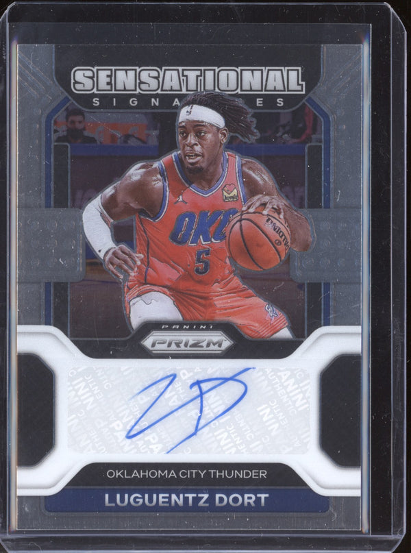 Luguentz Dort 2021-22 Panini Prizm Sensational Signatures