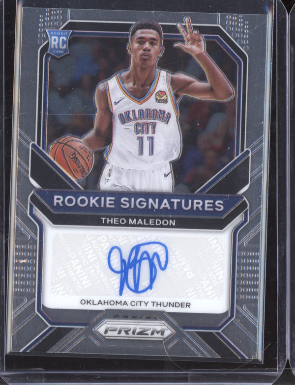 Theo Maledon 2020-21 Panini Prizm Rookie Signatures RC