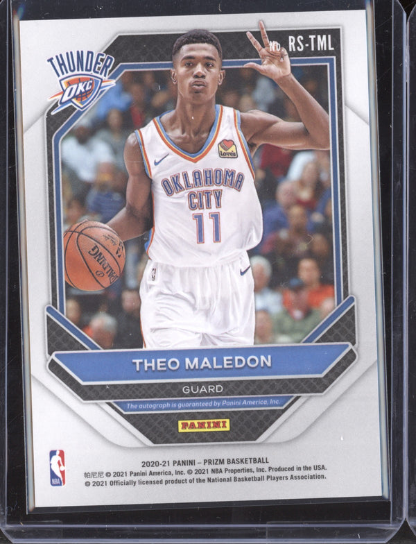 Theo Maledon 2020-21 Panini Prizm Rookie Signatures RC