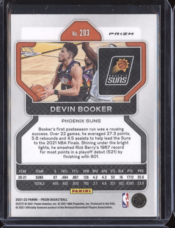 Devin Booker 2021-22 Panini Prizm Silver