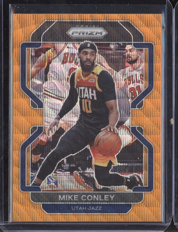 Mike Conley 2021-22 Panini Prizm Orange Wave Prizm 49/60