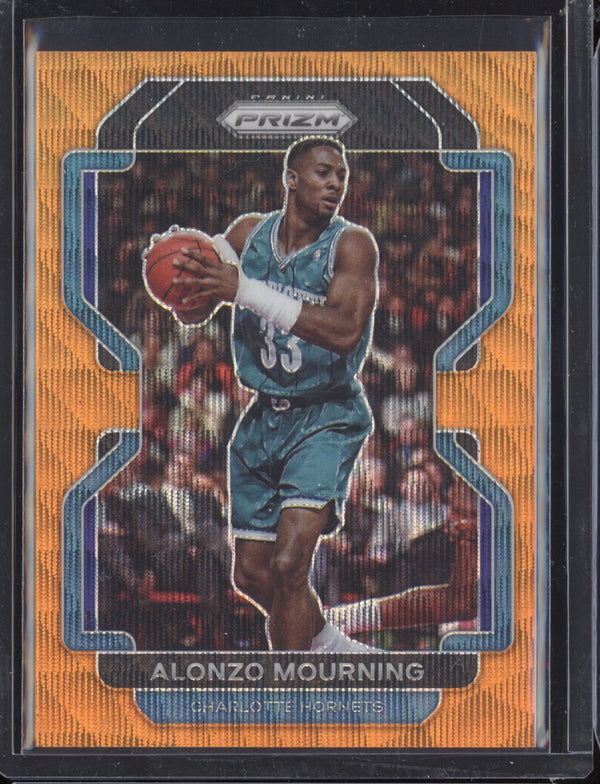 Alonzo Mourning 2021-22 Panini Prizm Orange Wave Prizm 50/60