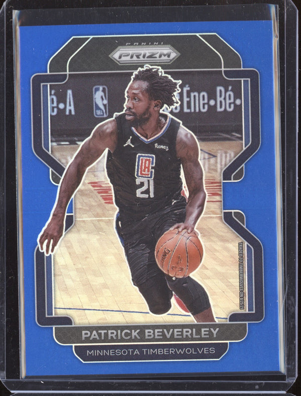 Patrick Beverley 2021-22 Panini Prizm Blue Prizm 77/199