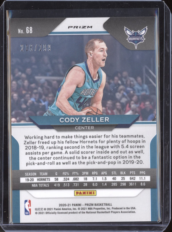 Cody Zeller 2020-21 Panini Prizm Red Prizm 206/299