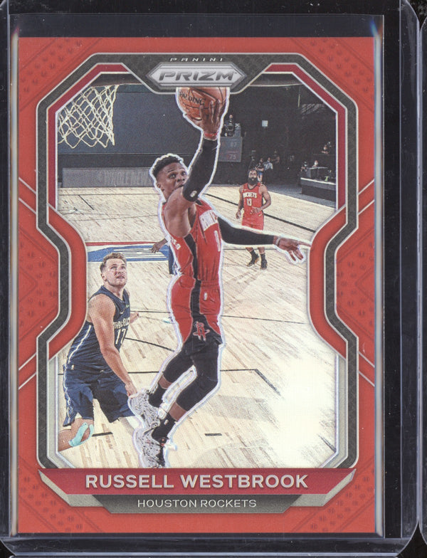 Russell Westbrook 2020-21 Panini Prizm Red Prizm 208/299