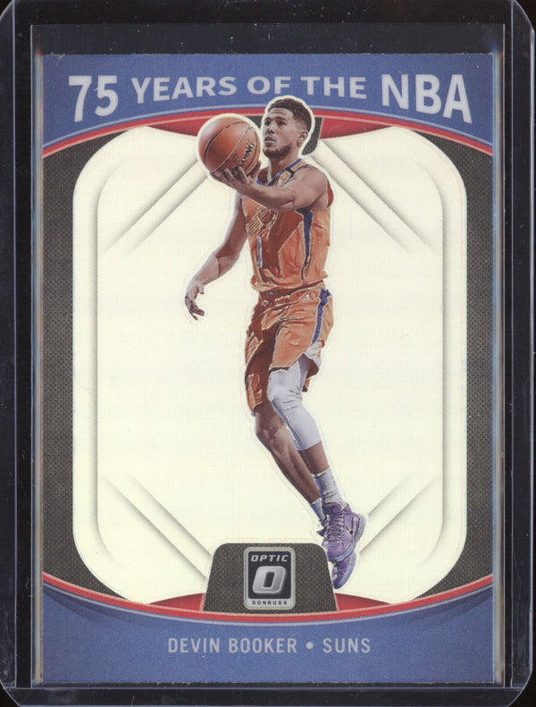 Devin Booker 2021-22 Panini Prizm 75 Years Of NBA Optic