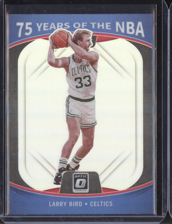 Larry Bird 2021-22 Panini Prizm 75 Years Of NBA Optic