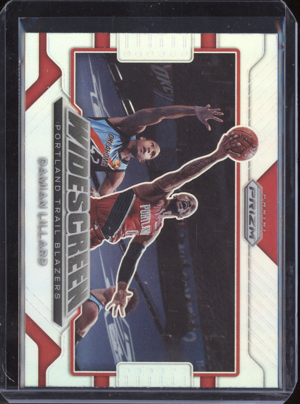 Damian Lillard 2021-22 Panini Prizm Widescreen Silver