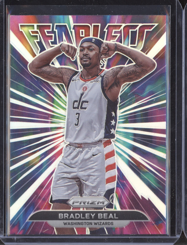 Bradley Beal 2021-22 Panini Prizm Fearless Silver