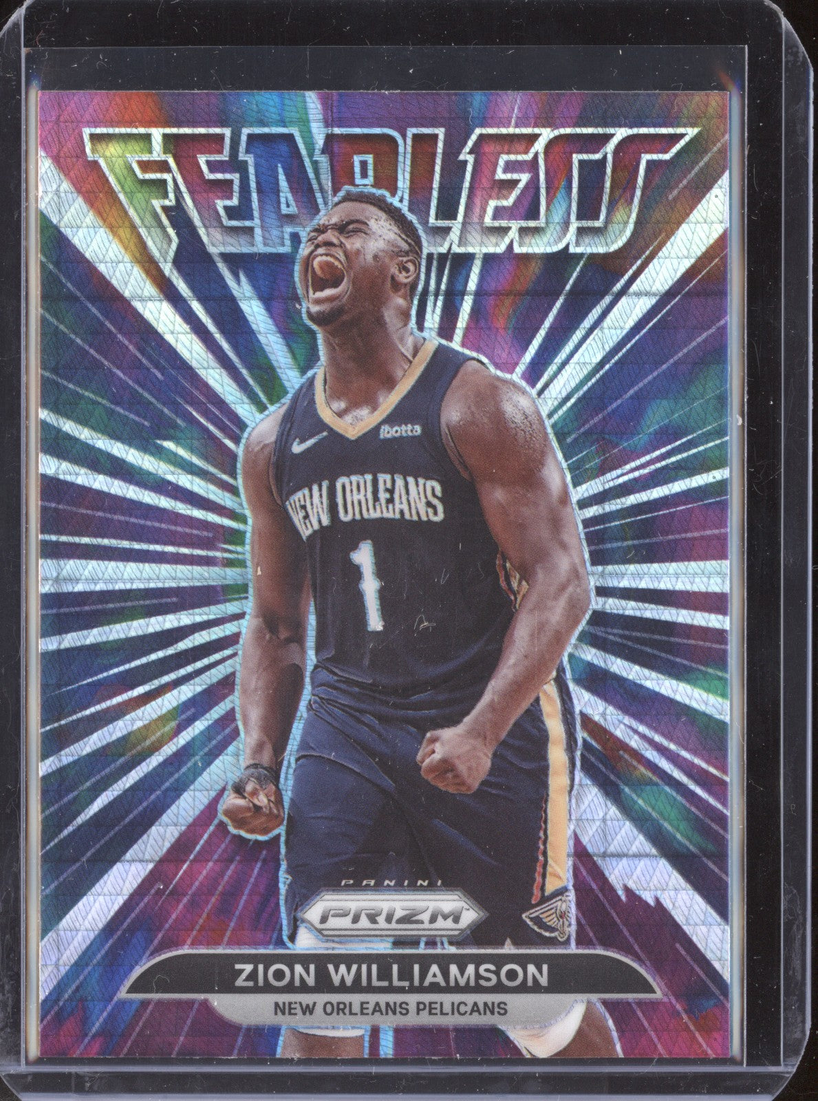 Zion Williamson 2021-22 Panini Prizm Fearless Hyper