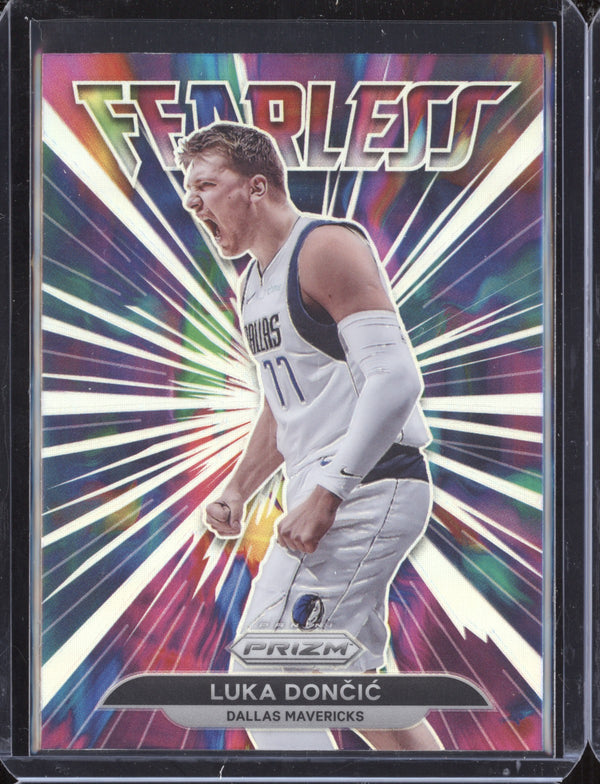 Luka Doncic 2021-22 Panini Prizm Fearless Silver