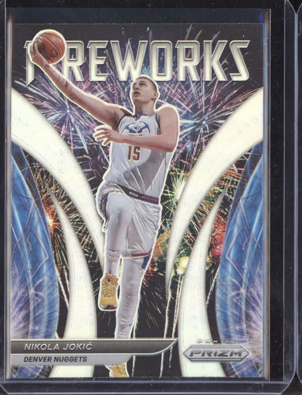 Nikola Jokic 2021-22 Panini Prizm Fireworks Silver