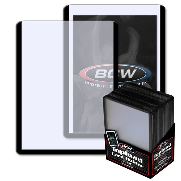 BCW Topload Card Holder Border Black (3" x 4")