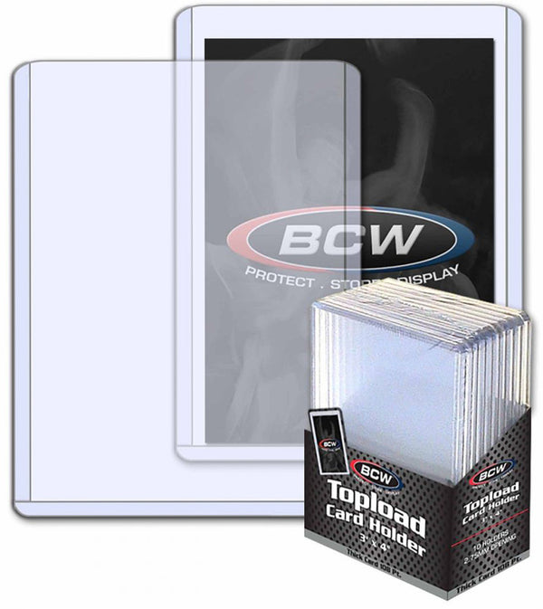 BCW Topload Card Holder Thick 108 Pt (3" x 4")