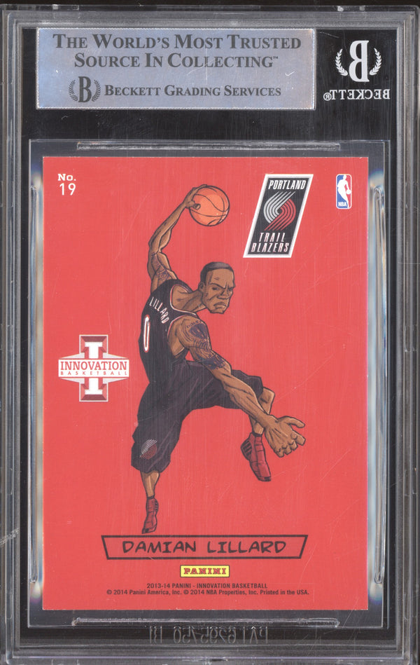 Damian Lillard 2013-14 Panini Select 19 Kaboom BGS 9