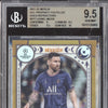 Lionel Messi 2021-22 Topps Merlin UCL PF-7 Prophecy Fulfilled Gold 11/50 BGS 9.5