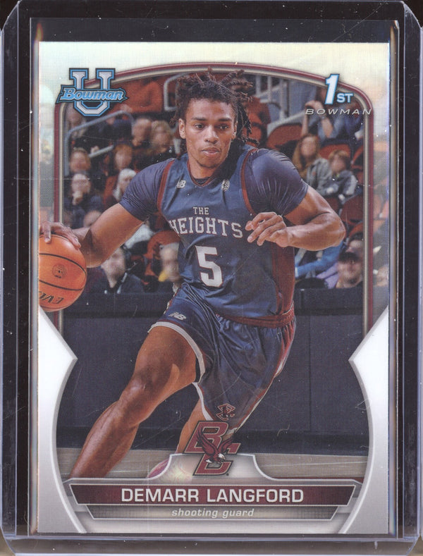 Demarr Langford 2022-23 Bowman University Chrome 53 Refractor RC