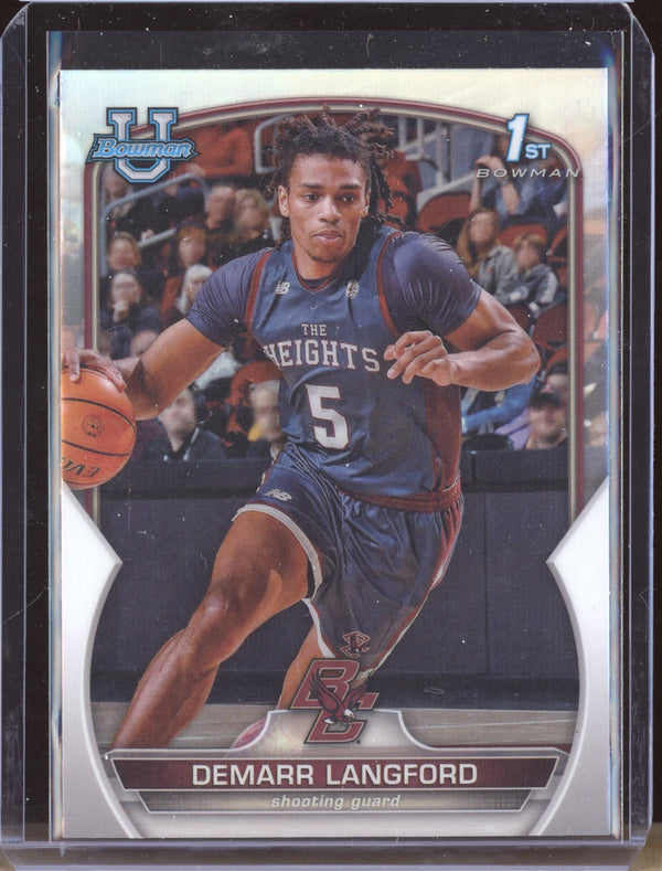 Demarr Langford 2022-23 Bowman University Chrome 53 Refractor RC