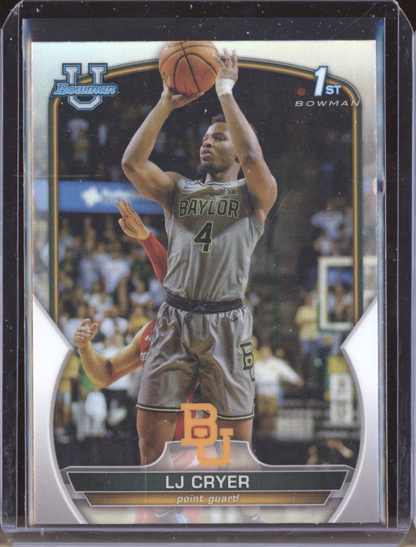 LJ Cryer 2022-23 Bowman University Chrome 87 Refractor RC