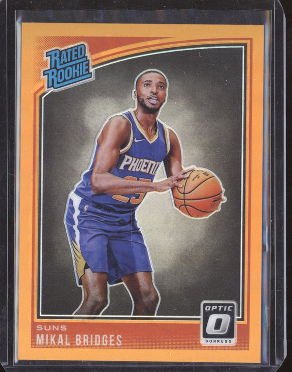 Mikal Bridges 2018-19 Panini Donruss Optic 200 Orange RC 167/199