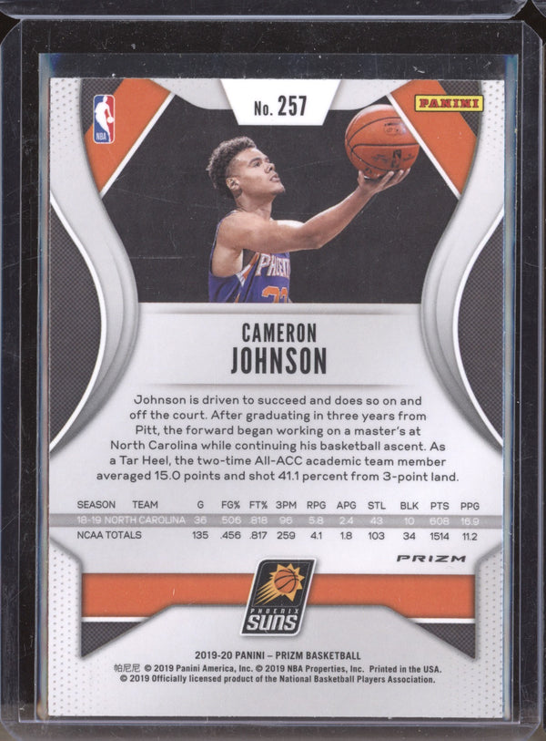 Cameron Johnson 2019-20 Panini Prizm 257 Silver RC