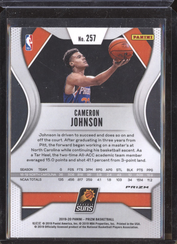 Cameron Johnson 2019-20 Panini Prizm 257 Ruby Wave RC