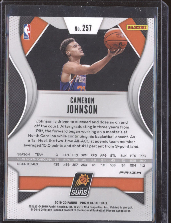 Cameron Johnson 2019-20 Panini Prizm 257 Hyper RC