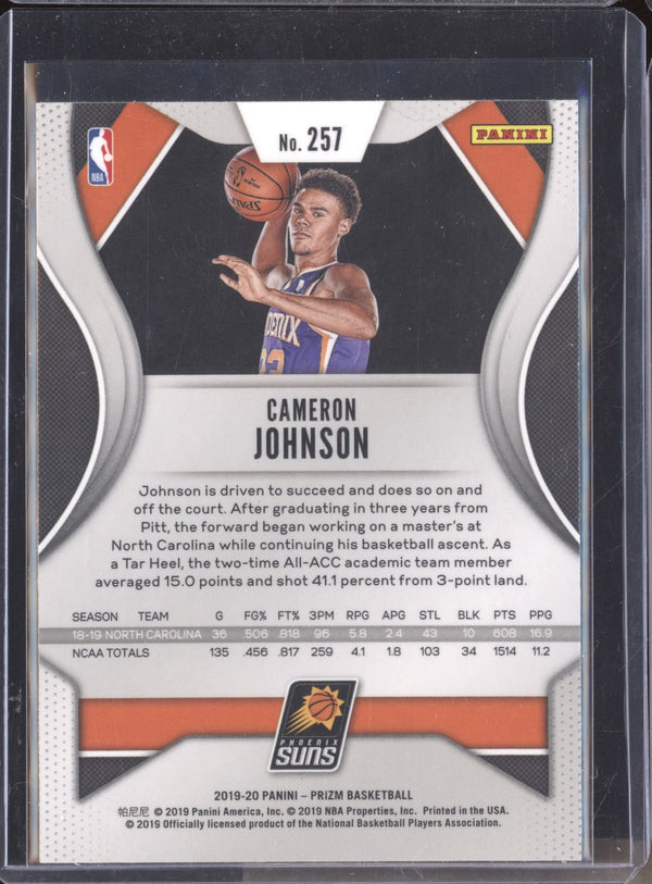 Cameron Johnson 2019-20 Panini Prizm 257 Variation RC