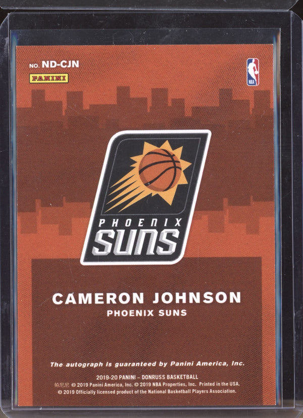 Cameron Johnson 2019-20 Panini Donruss ND-CJN Next Day Auto RC