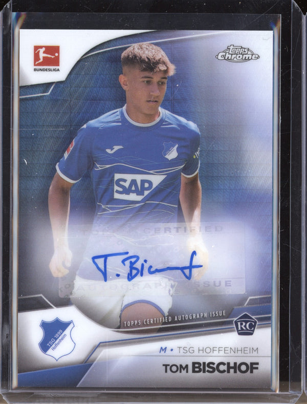 Tom Bischof 2022-23 Topps Chrome Bundesliga BCA-TB Prism Auto RC 147/165