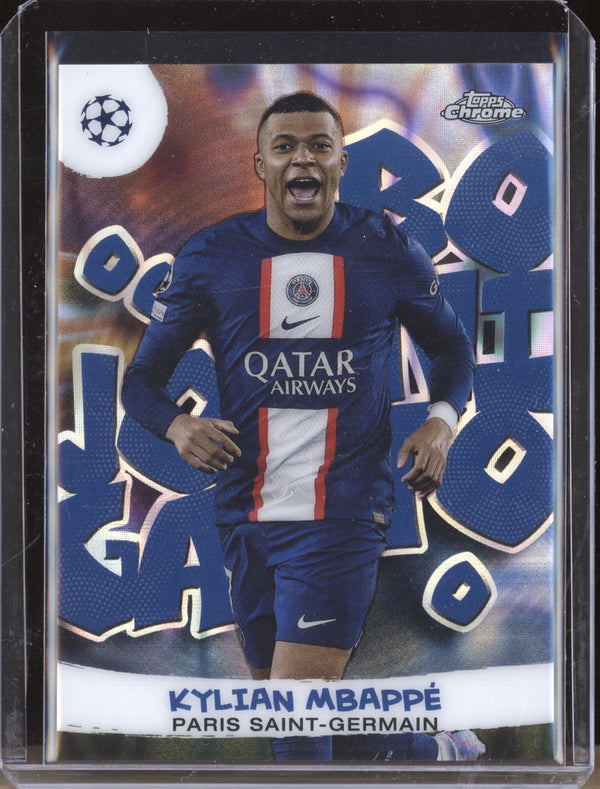 Kylian Mbappe 2022-23 Topps Chrome UEFA JB-8 Joga Bonito