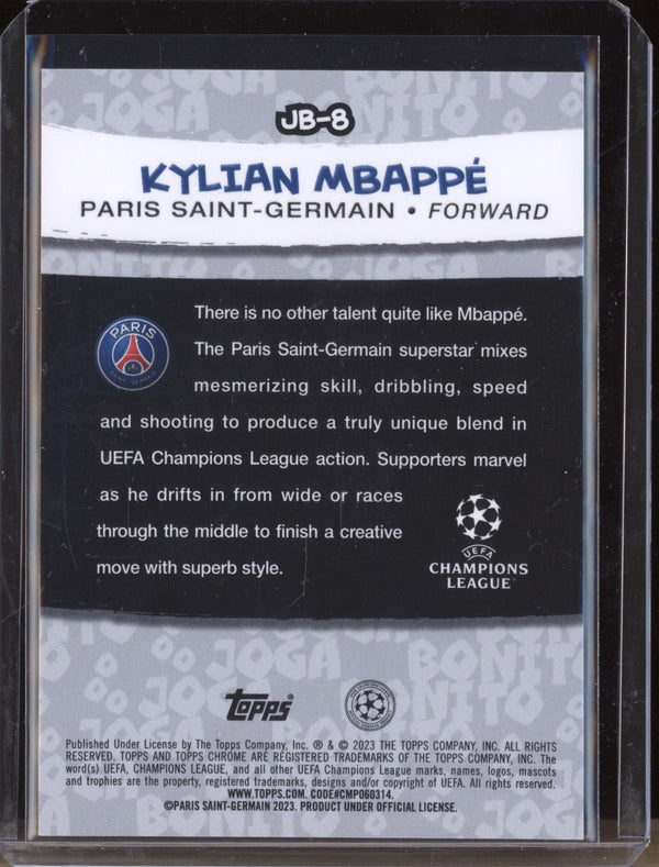 Kylian Mbappe 2022-23 Topps Chrome UEFA JB-8 Joga Bonito