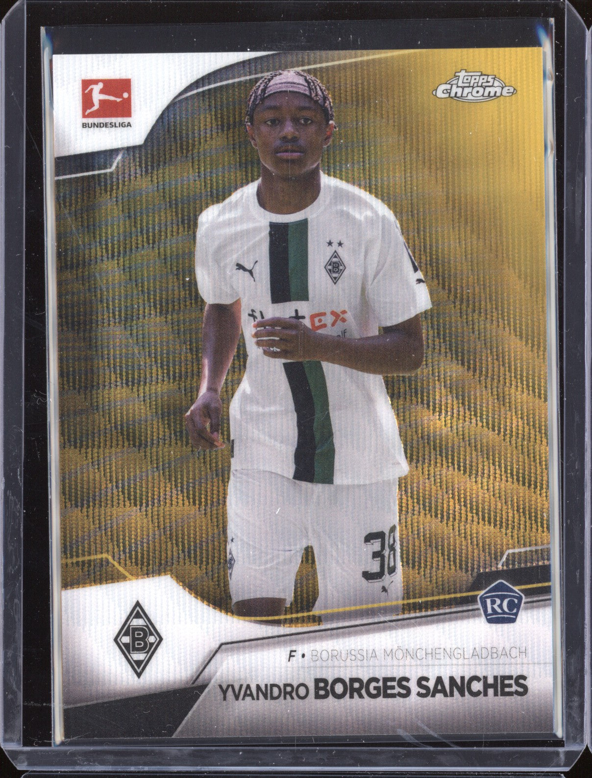 Yvandro Borges Sanches 2022-23 Topps Chrome Bundesliga 75 Gold Wave RC 18/50