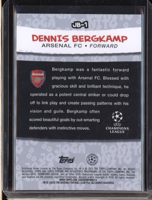 Dennis Bergkamp 2022-23 Topps Chrome UEFA JB-1 Joga Bonito