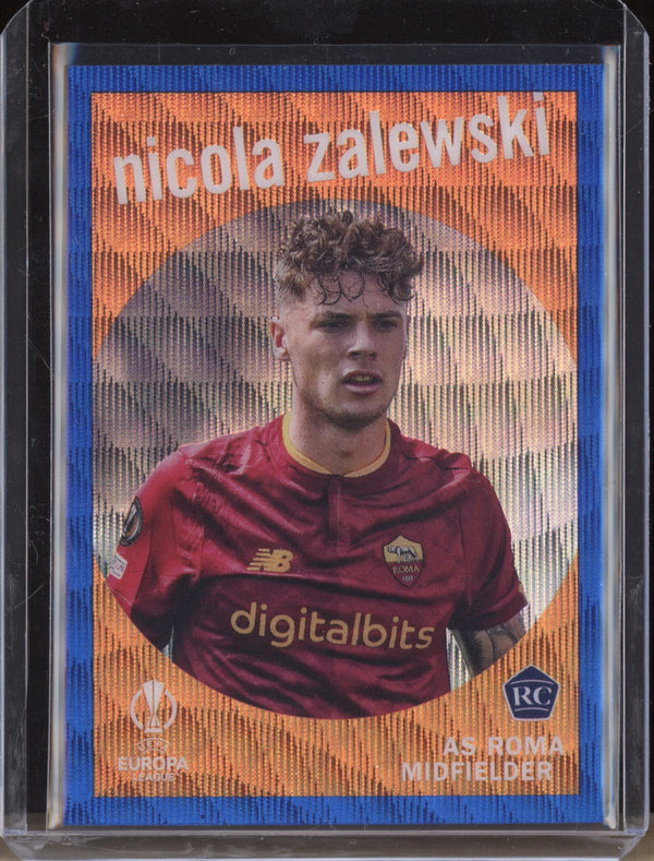 Nicola Zalewski 2022-23 Topps Chrome UEFA 59-3 1959 Topps Blue Wave RC 15/75