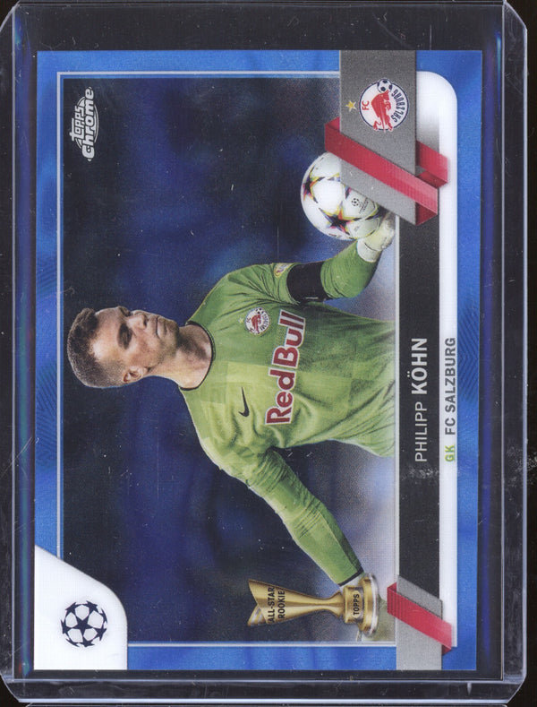 Philipp Kohn 2022-23 Topps Chrome UEFA 92 Blue Lava