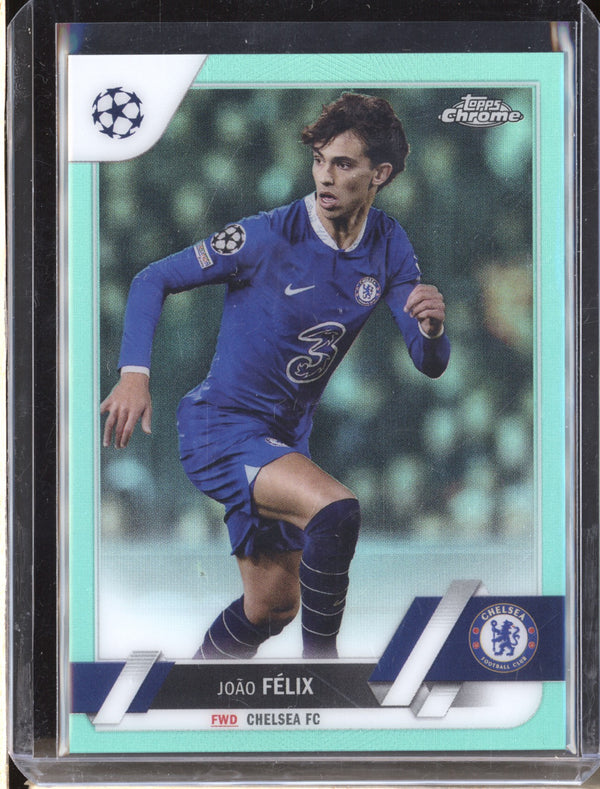 Joao Felix 2022-23 Topps Chrome UEFA 70 Aqua Refractor 30/199