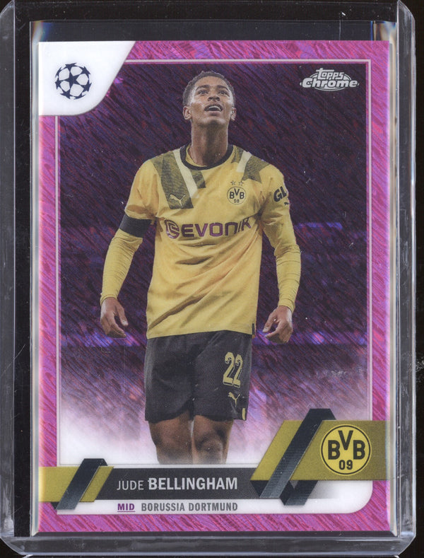 Jude Bellingham 2022-23 Topps Chrome UEFA 22 Pink Shimmer 33/250